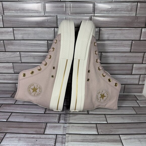 Converse Chuck Taylor Flush Tone Lift Hi Sustainable Platform Sneakers Size 10 - Picture 6 of 8
